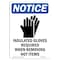 Signmission OSHA Sign, Insulated Gloves Required With Symbol, 10in X 7in Rigid Plastic, 7" W, 10" H, Portrait OS-NS-P-710-V-13710 - alternate 1
